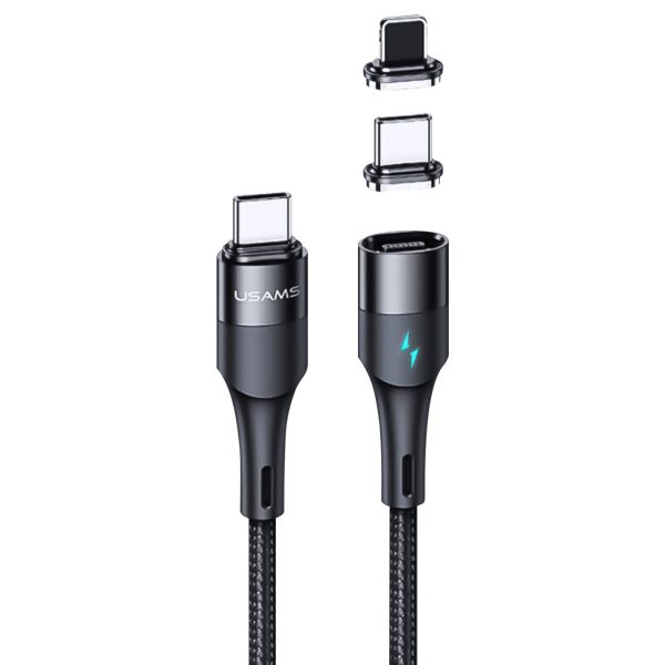کابل تبدیل USB-C به USB-C / لایتنینگ یوسمز مدل US-SJ507 طول 2 متر