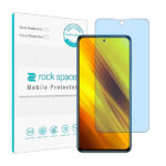 گلس شیائومی Poco X3 مدل نانو هیدروژل آنتی بلو برند راک اسپیس کد S