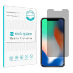 گلس اپل iPhone X مدل نانو هیدروژل پرایوسی برند راک اسپیس کد S