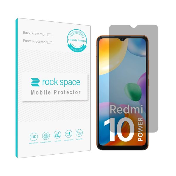 محافظ صفحه نمایش حریم شخصی راک اسپیس مناسب برای گوشی شیائومی مدل Redmi 10 power