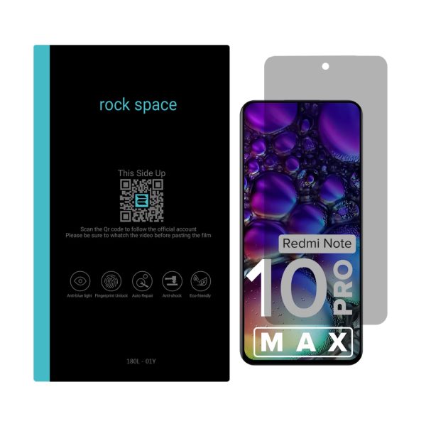 محافظ صفحه نمایش حریم شخصی راک اسپیس مناسب برای گوشی شیائومی مدل Redmi note 10 pro max