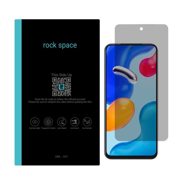 محافظ صفحه نمایش حریم شخصی راک اسپیس مناسب برای گوشی شیائومی مدل Redmi note 11s 5G