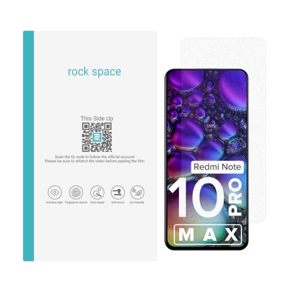 محافظ صفحه نمایش مات راک اسپیس مناسب برای گوشی شیائومی مدل Redmi note 10 pro max
