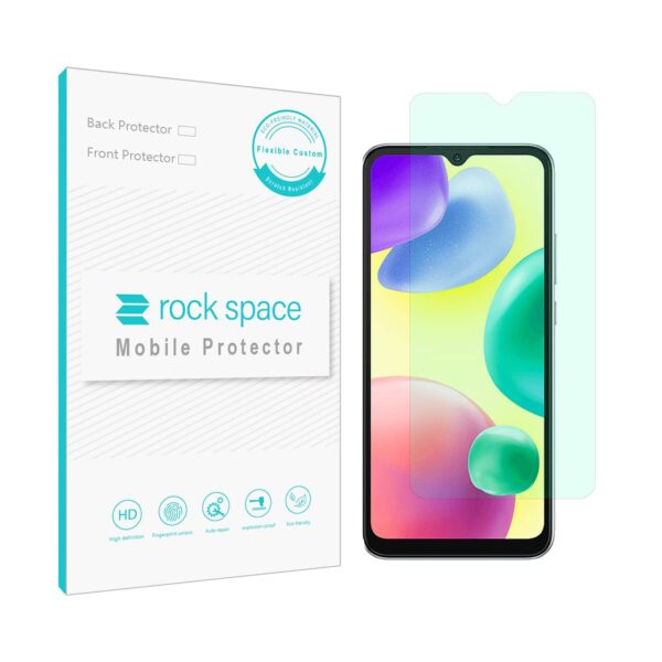 گلس شیائومی Redmi 10A مدل نانو هیدروژل گرین لایت برند راک اسپیس
