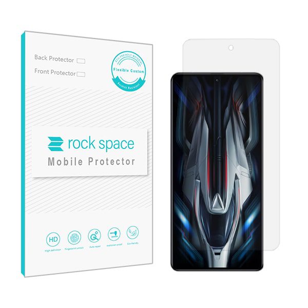 محافظ صفحه (گلس) نانو هیدروژل شفاف و ضد ضربه گوشی شیائومی Redme K50 gaming برند راک اسپیس