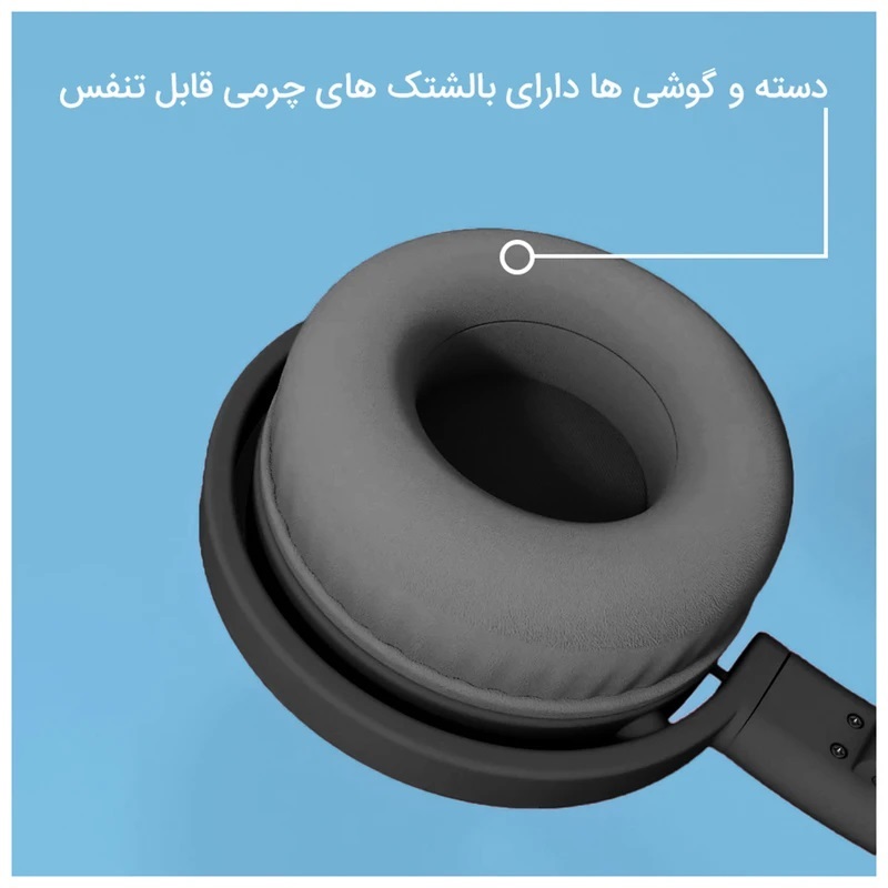 هدفون گربه ای چراغ دار بلوتوثی مدل BK3 طرح ستاره