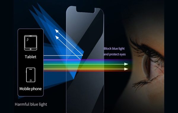 محافظ صفحه نمایش آنتی بلو راک اسپیس با خنثی کردن نور آبی صفحه نمایش گوشی از آسیب به چشم ها جلوگیری می کند