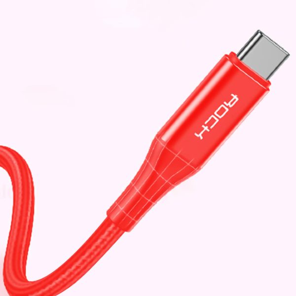 کابل تبدیل USB-C به USB-C راک مدل RCB0756 طول 1 متر
