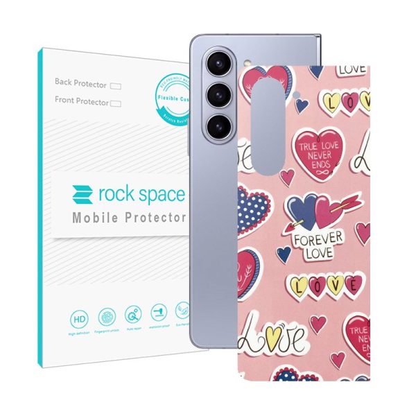برچسب محافظ پشت گوشی سامسونگ Galaxy Z Fold5 مدل Foreverlove Pink برند راک اسپیس