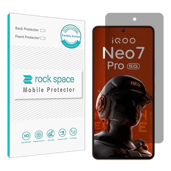 گلس ویوو iQOO Neo 7 Pro مدل نانو هیدروژل پرایوسی برند راک اسپیس
