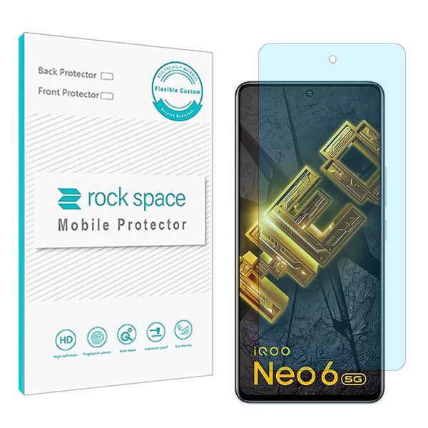 گلس ویوو iQOO Neo6 مدل نانو هیدروژل آنتی بلو برند راک اسپیس