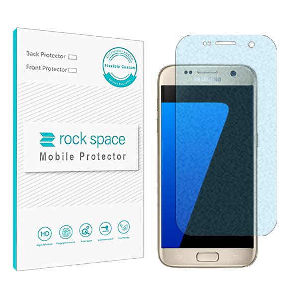گلس سامسونگ Galaxy S7 مدل نانو هیدروژل مات آنتی بلو برند راک اسپیس
