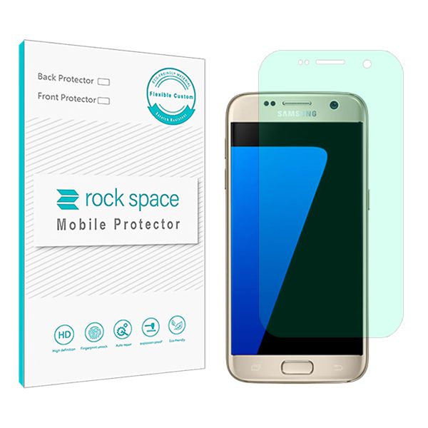 گلس سامسونگ Galaxy S7 مدل نانو هیدروژل گرین لایت برند راک اسپیس