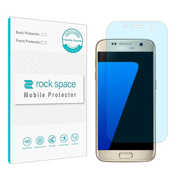 گلس سامسونگ Galaxy S7 مدل نانو هیدروژل آنتی بلو برند راک اسپیس