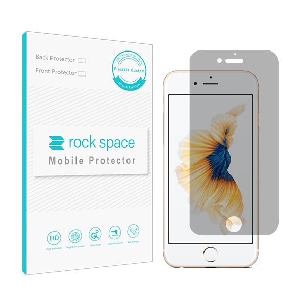 گلس اپل iPhone 6/6s مدل نانو هیدروژل پرایوسی برند راک اسپیس