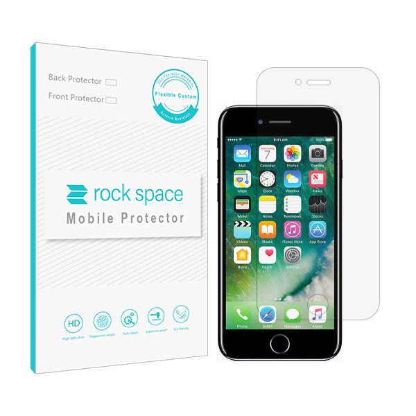 گلس آیفون 7 پلاس (iPhone 7 Plus) مدل نانو هیدروژل شفاف برند راک اسپیس