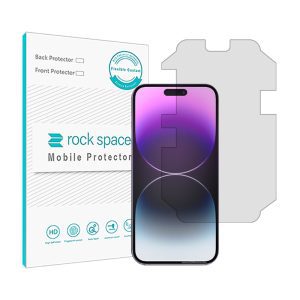 گلس آیفون ip14 promax مدل نانو هیدروژل شفاف برند راک اسپیس سایز M کد 22801