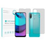 گلس محافظ صفحه نمایش و پشت گوشی موتورولا Moto E20 مدل نانو هیدروژل مات برند راک اسپیس کد17580ss