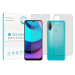 گلس محافظ صفحه نمایش و پشت گوشی موتورولا Moto E20 مدل نانو هیدروژل شفاف برند راک اسپیس کد17580SS