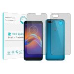 گلس محافظ صفحه نمایش و پشت گوشی موتورولا Moto E6 Play مدل نانو هیدروژل گیمینگ برند راک اسپیس کد5295ss