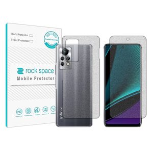 گلس محافظ صفحه نمایش و پشت گوشی اینفینیکس Note 11 Pro مدل نانو هیدروژل مات برند راک اسپیس کد ss