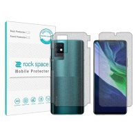 گلس محافظ صفحه نمایش و پشت گوشی اینفینیکس Note 10 مدل نانو هیدروژل مات برند راک اسپیس MS