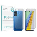 گلس صفحه نمایش و پشت گوشی اینفینیکس Smart 6 Plus مدل نانو هیدروژل مات برند راک اسپیس