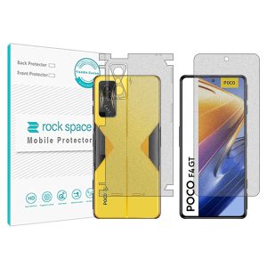 گلس محافظ صفحه نمایش و پشت گوشی شیائومی Poco F4 GT مدل نانو هیدروژل مات برند راک اسپیس MS