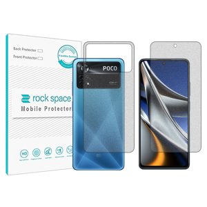 گلس محافظ صفحه نمایش و پشت گوشی شیائومی نسخه Poco X4 Pro 5G مدل نانو هیدروژل گیمینگ برند راک اسپیس کدSS