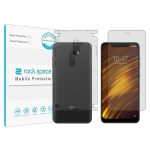 گلس محافظ صفحه نمایش و پشت گوشی شیائومی PocoPhone F1 مدل نانو هیدروژل شفاف برند راک اسپیس MS