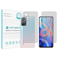 گلس محافظ صفحه نمایش و پشت گوشی شیائومی Redmi 11T 5G مدل نانو هیدروژل مات برند راک اسپیس کدSS