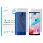 گلس محافظ صفحه نمایش و پشت گوشی شیائومی نسخه Redmi 8 مدل نانو هیدروژل مات برند راک اسپیس کدSS