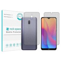 گلس محافظ صفحه نمایش و پشت گوشی شیائومی Redmi 8A Pro مدل نانو هیدروژل گیمینگ برند راک اسپیس کدSS