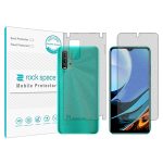 گلس محافظ صفحه نمایش و پشت گوشی شیائومی Redmi 9 Power مدل نانو هیدروژل گیمینگ برند راک اسپیس کد MS