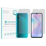 گلس محافظ صفحه نمایش و پشت گوشی شیائومی Redmi 9A مدل نانو هیدروژل گیمینگ برند راک اسپیس کدSS