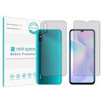 گلس محافظ صفحه نمایش و پشت گوشی شیائومی Redmi 9At مدل نانو هیدروژل مات برند راک اسپیس کدSS