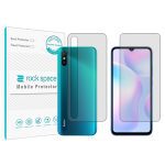 گلس محافظ صفحه نمایش و پشت گوشی شیائومی Redmi 9i مدل نانو هیدروژل شفاف برند راک اسپیس کد SS