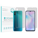 گلس محافظ صفحه نمایش و پشت گوشی شیائومی Redmi 9i مدل نانو هیدروژل مات برند راک اسپیس کدSS