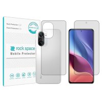 گلس محافظ صفحه نمایش و پشت گوشی شیائومی Redmi K40 مدل نانو هیدروژل شفاف برند راک اسپیس کد SS