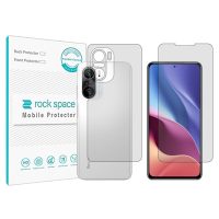 گلس محافظ صفحه نمایش و پشت گوشی شیائومی Redmi K40 مدل نانو هیدروژل شفاف برند راک اسپیس SS