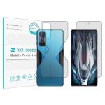 گلس محافظ صفحه نمایش و پشت گوشی شیائومی Redmi K50 Gaming مدل نانو هیدروژل شفاف برند راک اسپیس کد SS