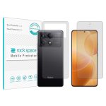 گلس محافظ صفحه نمایش و پشت گوشی شیائومی Redmi K70E مدل نانو هیدروژل شفاف برند راک اسپیس کد SS