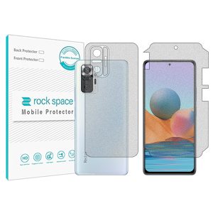 گلس محافظ صفحه نمایش و پشت گوشی شیائومی Redmi Note10 Pro (Global Version) مدل نانو هیدروژل گیمینگ برند راک اسپیس کد MS