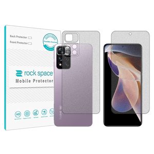 گلس محافظ صفحه نمایش و پشت گوشی شیائومی Redmi Note 11 Pro مدل نانو هیدروژل گیمینگ برند راک اسپیس کدSS