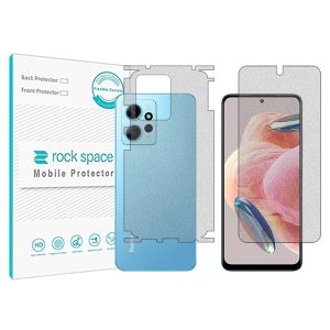 گلس محافظ صفحه نمایش و پشت گوشی شیائومی Redmi Note 12 4G مدل نانو هیدروژل گیمینگ برند راک اسپیس کد MS
