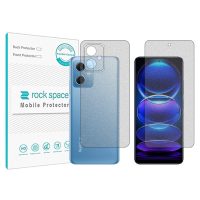 گلس محافظ صفحه نمایش و پشت گوشی شیائومی Redmi Note 12 (china) مدل نانو هیدروژل مات برند راک اسپیس کدSS