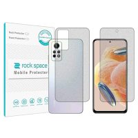 گلس محافظ صفحه نمایش و پشت گوشی شیائومی Redmi Note 12 4G Pro مدل نانو هیدروژل گیمینگ برند راک اسپیس کدSS