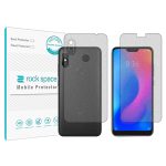 گلس محافظ صفحه نمایش و پشت گوشی شیائومی Redmi Note 6 Pro مدل نانو هیدروژل مات برند راک اسپیس کدSS