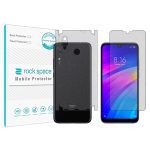 گلس محافظ صفحه نمایش و پشت گوشی شیائومی Redmi Note 7 مدل نانو هیدروژل گیمینگ برند راک اسپیس کد MS