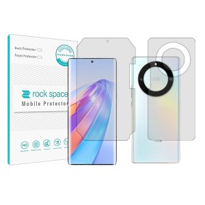 گلس محافظ صفحه نمایش و پشت گوشی آنر X40 مدل نانو هیدروژل شفاف برند راک اسپیس کد 25413M-23460S